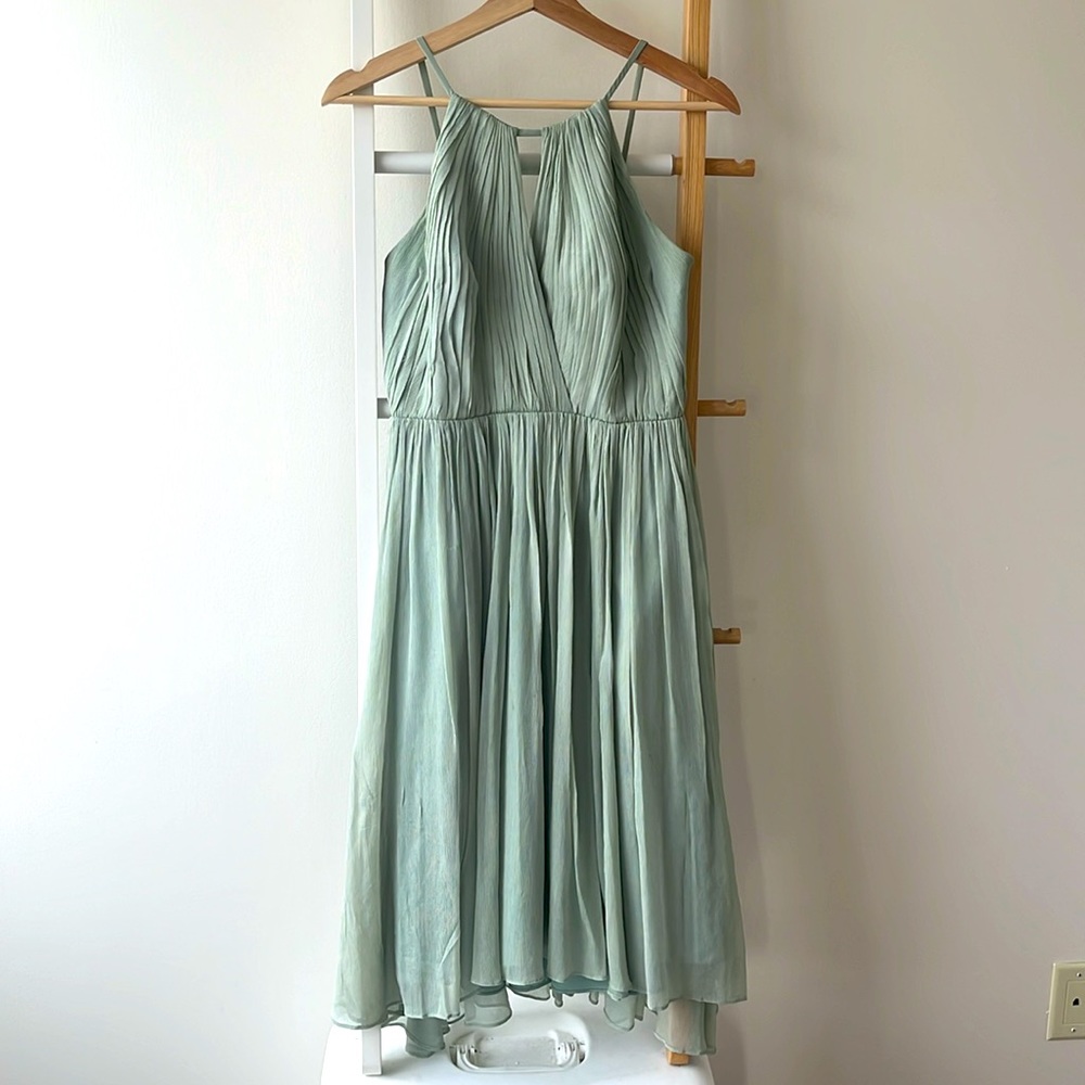 Seafoam green bridesmaid/wedding guest dress